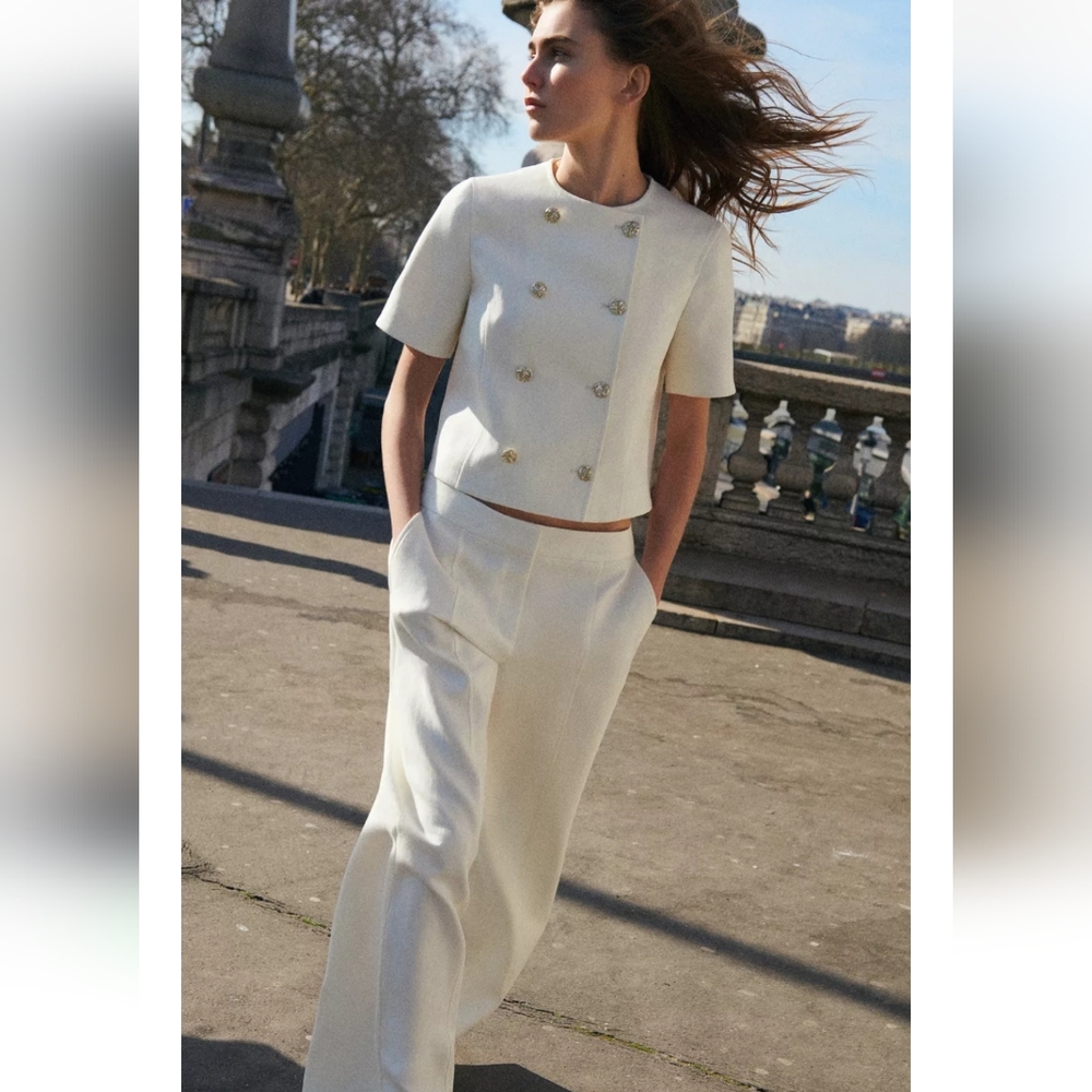 NWT Zara Short Sleeve Blazer Size XS - Picture 12 of 16